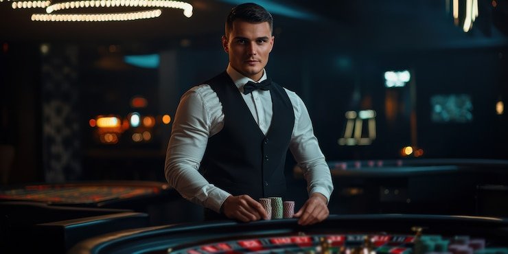 Strategic poker gameplay showing betting decisions and position awareness